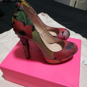Betsey Johnson Stilettos corset shoes